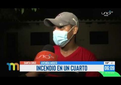 Incendio consumió habitación de una vivienda en la avenida Moscú