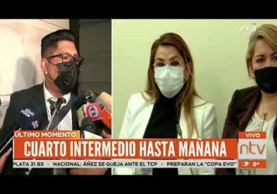 Determinan cuarto intermedio hasta el martes en el juicio de Jeanine Añez