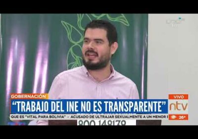 Gobernación de Santa Cruz se pronuncia ante renuncia del director del INE