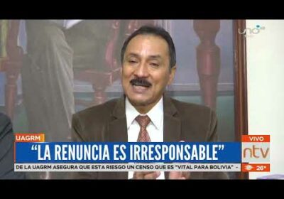 UAGRM critica renuncia de director del INE