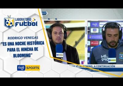 Rodrigo Venegas: “Es una noche histórica para el hincha de Blooming”.