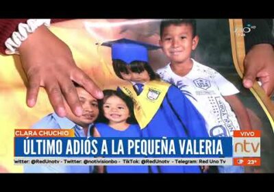 El ultimo adiós a la pequeña Valeria, niña que murió en un trágico accidente