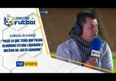 Lorgio Álvarez: “Pasó lo que tenía que pasar, Blooming estaba liquidado y Bolívar un justo ganador”.