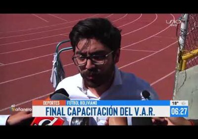Realizaron prueba del VAR para certificar al fútbol boliviano en su implementación