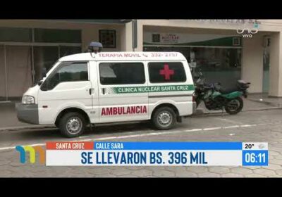 Delincuentes atracaron a un chofer de una ambulancia y le sustrajeron Bs. 396 mil