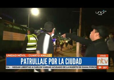 La policía realiza operativos en la capital cruceña