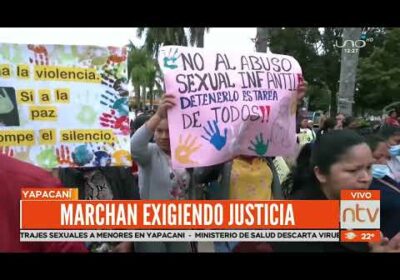 Marcha exigen justicia por abuso a menor en Yapacaní