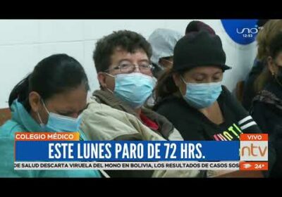 Paro médico de 72 horas desde el lunes 13