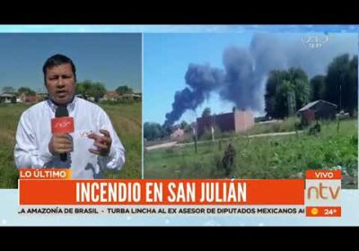 Incendio en San Julián causa alerta