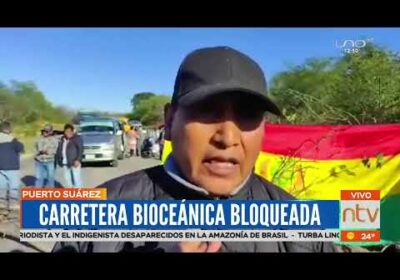 La carretera bioceánica se encuentra cerrada