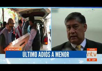 Ultimo y doloroso adiós al menor de Yapacaní