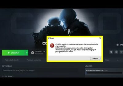 ERROR AL ABRIR CS GO | COUNTER STRIKE | SOLUCIÓN IS UNABLE TO CONTINUE DUE TO PACK FILE