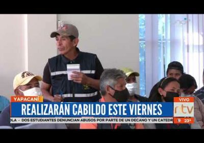 Marcha y cabildo en Yapacaní