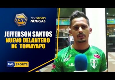 #TigoSportsNoticias🚨 Jefferson Felipe Santos, nuevo delantero de Tomayapo.