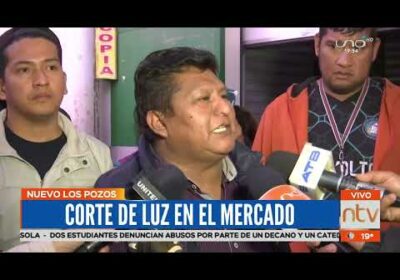 Cortan luz en el mercado Los Pozos