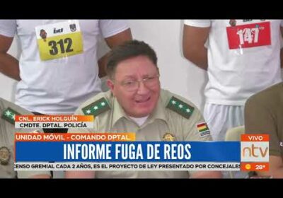 Informe policial del avance en la recaptura de reos prófugos