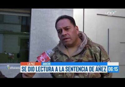 Se dio lectura de la sentencia de 10 años a la exmandataria Jeanine Añez