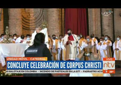 Concluye la celebración de Corpus Christi en la Plaza 24 de septiembre