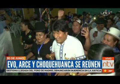 Evo, Arce y Choquehuanca se reúnen el 20 de julio