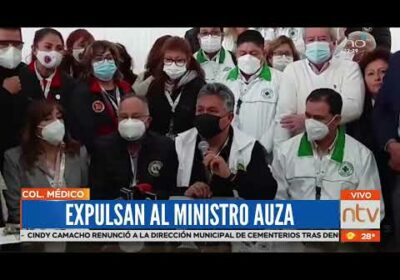 Expulsan al ministro Auza del Colegio Médico