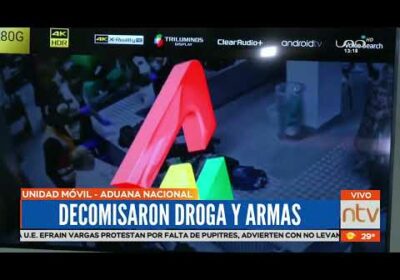 Decomisan armas y droga en Viru Viru
