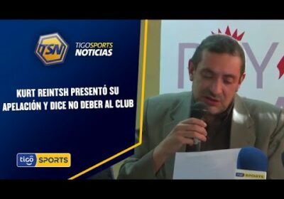 Kurt Reintsh presentó su apelación y dice no deber al club.