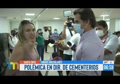 Cindy Camacho increpo al concejal Manuel Saavedra, tras denunciar cobros irregulares en cementerios