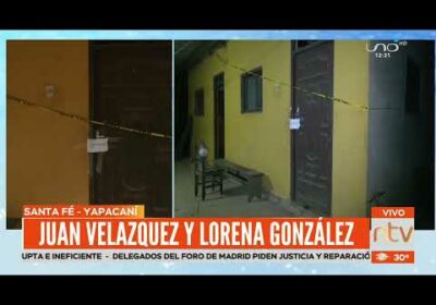 Pareja encontrada sin  vida en Yapacaní