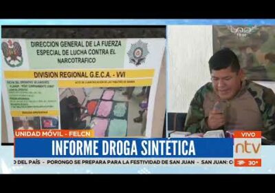 Informe de últimos operativos de la Felcn