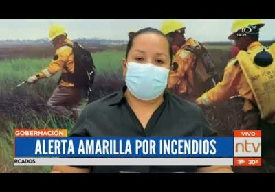 Alerta naranja por incendios en Santa Cruz