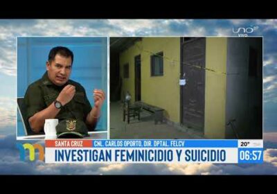 Hallan pareja sin vida en Yapacani, se presume de un feminicidio seguido de suicidio.