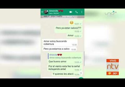 Está fue la ultima conversación de Olano con su familia