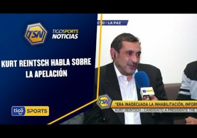 Kurt Reintsch habla sobre la apelación. El expresidente busca su habilitación.