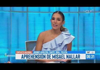 El Cmdt. General de la Policía, general Jhonny Aguilera, brindó detalles de la aprehensión Nallar