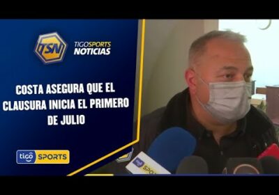 Fernando Costa asegura que el Clausura inicia el primero de julio.