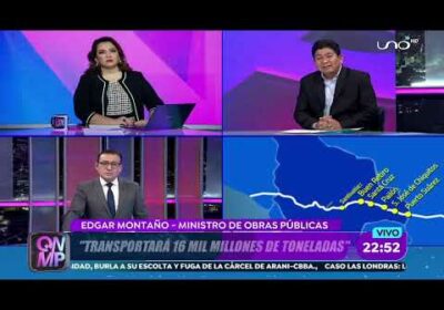 Ministro de Obras Públicas, Edgar Montaño, confirma que Bolivia será parte del corredor Bioceánico.