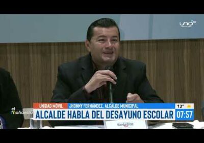 Jhonny Fernández habló sobre el desayuno escolar