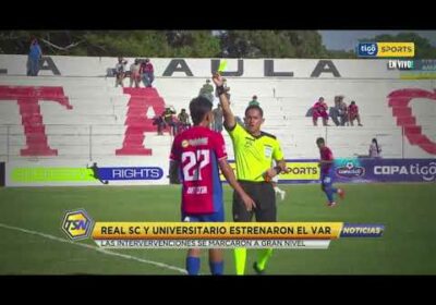 #TigoSportsNoticias 🚨 Real Santa Cruz y Universitario estrenaron el VAR.