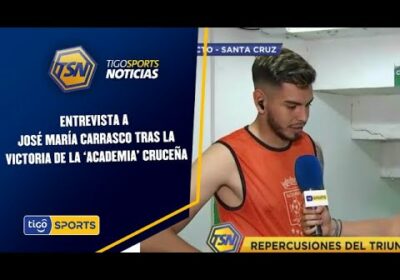 Entrevista a José María Carrasco, defensor de Blooming, tras la victoria de la ‘Academia’ cruceña.