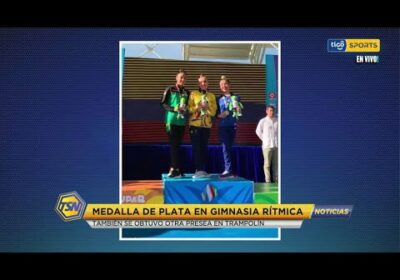 Medalla de plata en gimnasia rítmica. También se obtuvo otra presea en trampolín.