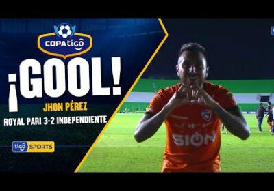 ¡Gol de Royal Pari! John Pérez no falla desde el punto penal y pone en ventaja al ‘Inmobiliario’.