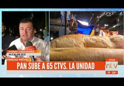 El alcalde Jhonny Fernández se pronuncia por la subida del pan en Santa Cruz