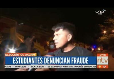 #SantaCruz | Enfrentamientos en la UAGRM por denuncias de fraude por los estudiantes.