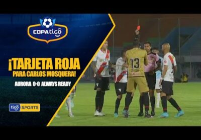 #CopaTigoClausura 🏆 El juez expulsó al arquero luego de identificar una mano fuera del área.