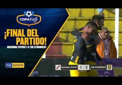 #CopaTigoClausura 🏆 90+5′ ¡Final del partido! The Strongest cortó su mala racha y goleó en Potosí.