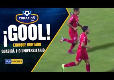 ¡Gol de Guabirá! El ‘Azucarero’ abrió rápido el marcador con gol de Enrique Hurtado.