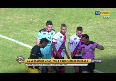 #CopaTigoClausura 🏆La versión de ABAF, en la expulsión de Mustafá. Para ellos fue correcta.