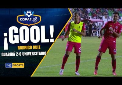 ¡Gol de Guabirá! Rodrigo Ruiz Díaz sacó un tremendo disparo para aumentar la ventaja del montereño.