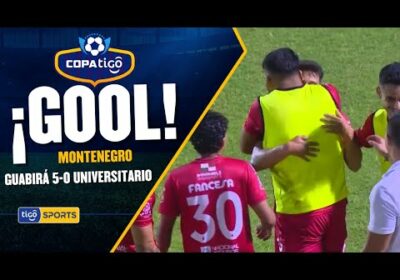 ¡Gol de Guabirá! Juan Carlos Montenegro saca el remate cruzado para llegar al quinto gol