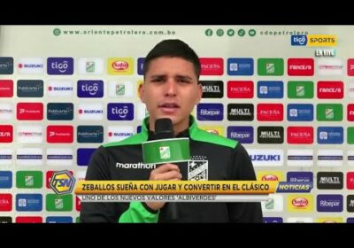 Zeballos sueña con jugar y convertir en el clásico. Uno de los nuevos valores ‘Albiverdes’.